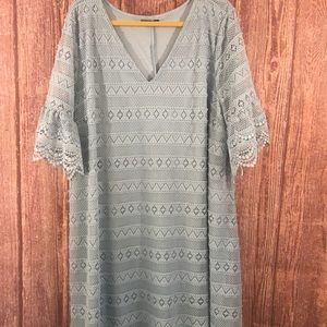 Lane Bryant Crotched blue Dress